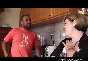 Short-haired beauty doing everything for this cock