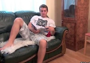 Dark-haired bitch rides cock in reverse cowgirl